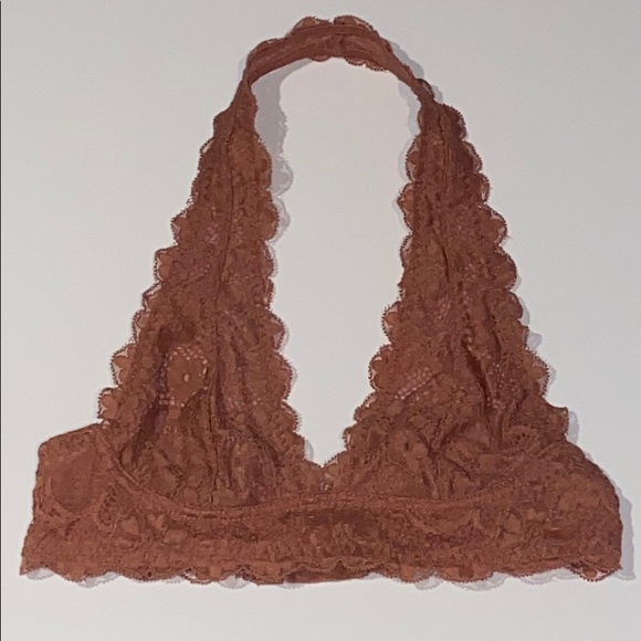 Woman's FP Rust Orange Lace Halter Bralette XS - Picture 12 of 12